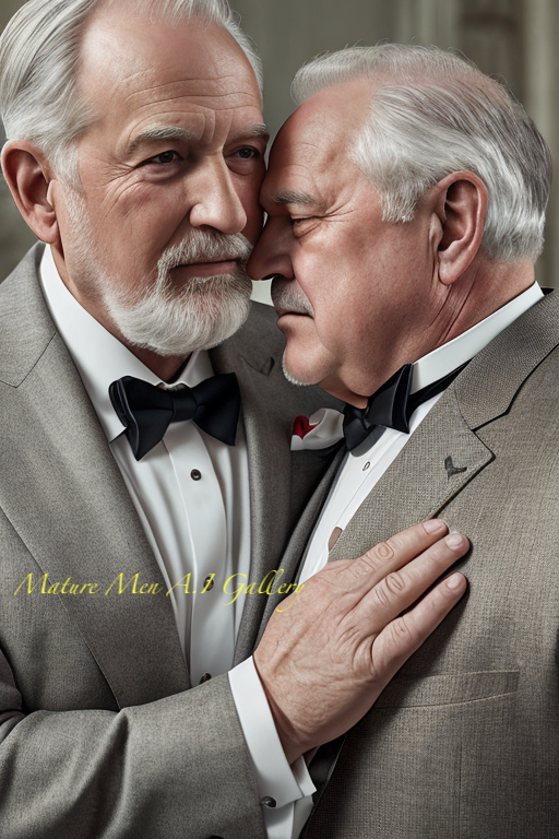Mature Men A.I Gallery on Twitter "no nude, no gimmick. Just 2 men in love. gaybear 