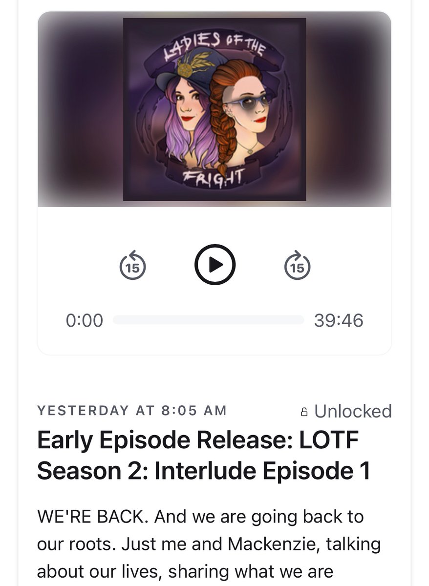 Ladies of the Fright Podcast (on Hiatus) tweet media