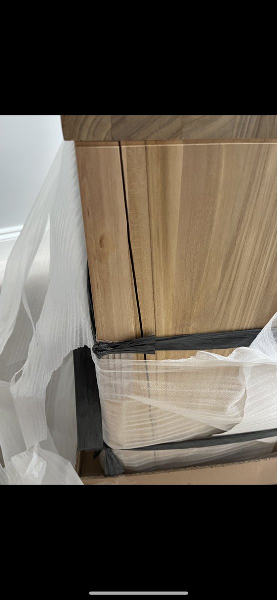 George_Hayley's tweet photo. @Tikamoon_UK your delivery man just delivered us a completely smashed up product. Absolutely shocking!! https://t.co/NgRFKo3DJS