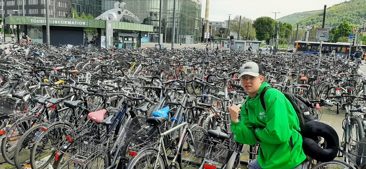 german_wabash's tweet image. Will "der  Radler" Beikes mit vielen Bikes am Hauptbahnhof Heidelberg