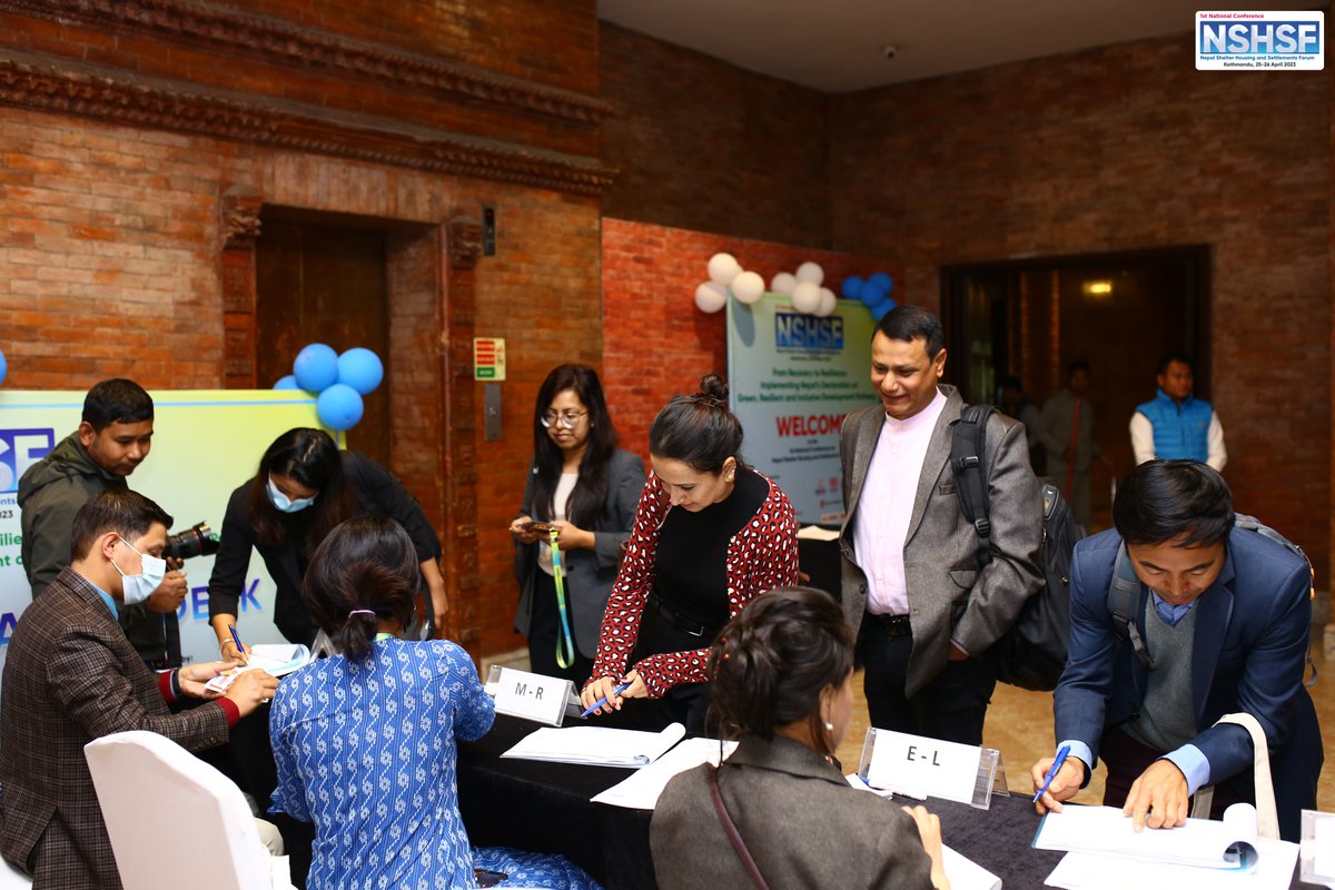 NHSRP_Nepal's tweet image. #nshsf2023 
Photo series #1 Registration, Market stall &amp;amp; People&apos;s Networking (25 - 26 April 2023)
Conferences bring together people from compelling sectors,  it isn&apos;t just about networking only but largely deals with cross sharing, #learning, #relearning. 
#kathmandu #DRRM #GRID