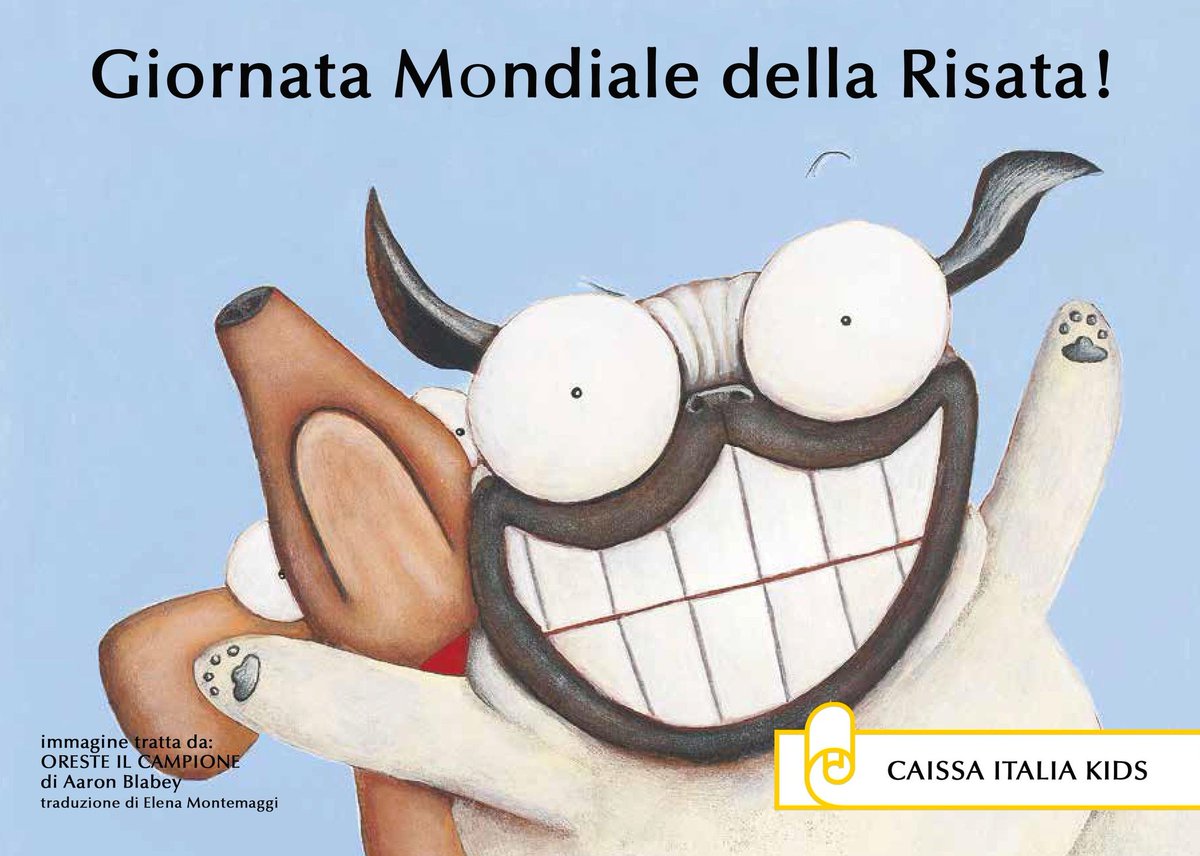 7 maggio 2023: GIORNATA MONDIALE DELLA RISATA 
#giornatamondialedellarisata #giornatamondiale #ridere #rideresempre #salute #casaeditrice #orestelapeste #pigthepug #libro #book #alboillustratoperbambini #alboillustrato #cane