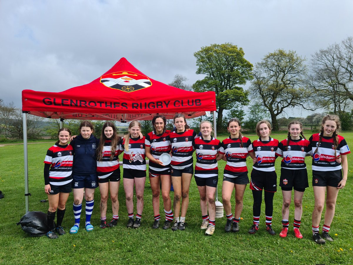Jess_WGRugby's tweet photo. Well done to all the girls who took part today! 
U14 cup winners - Stirling County 
U14 plate winners - Kelpies/Dunfermline/Livingston
U16 cup winners - Glenrothes 
U16 plate winners - Stirling County https://t.co/dEuFvDKQVv