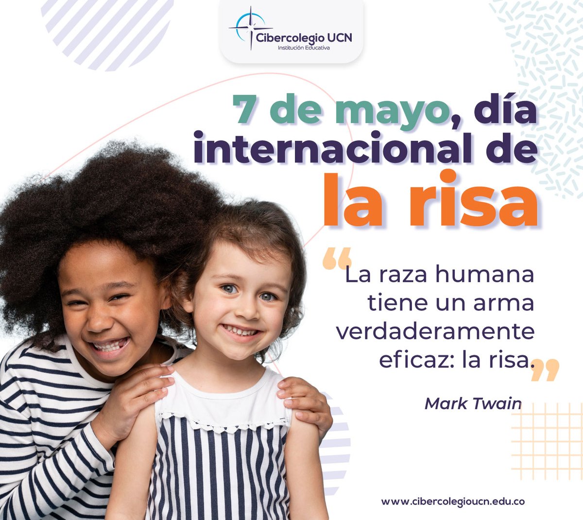 ¿Sabías que?  
Con cada carcajada se ponen en marcha cerca de 400 músculos, incluidos algunos del estómago que sólo se pueden ejercitar con la risa. #rietehoy #saludemocional #mejorterapia