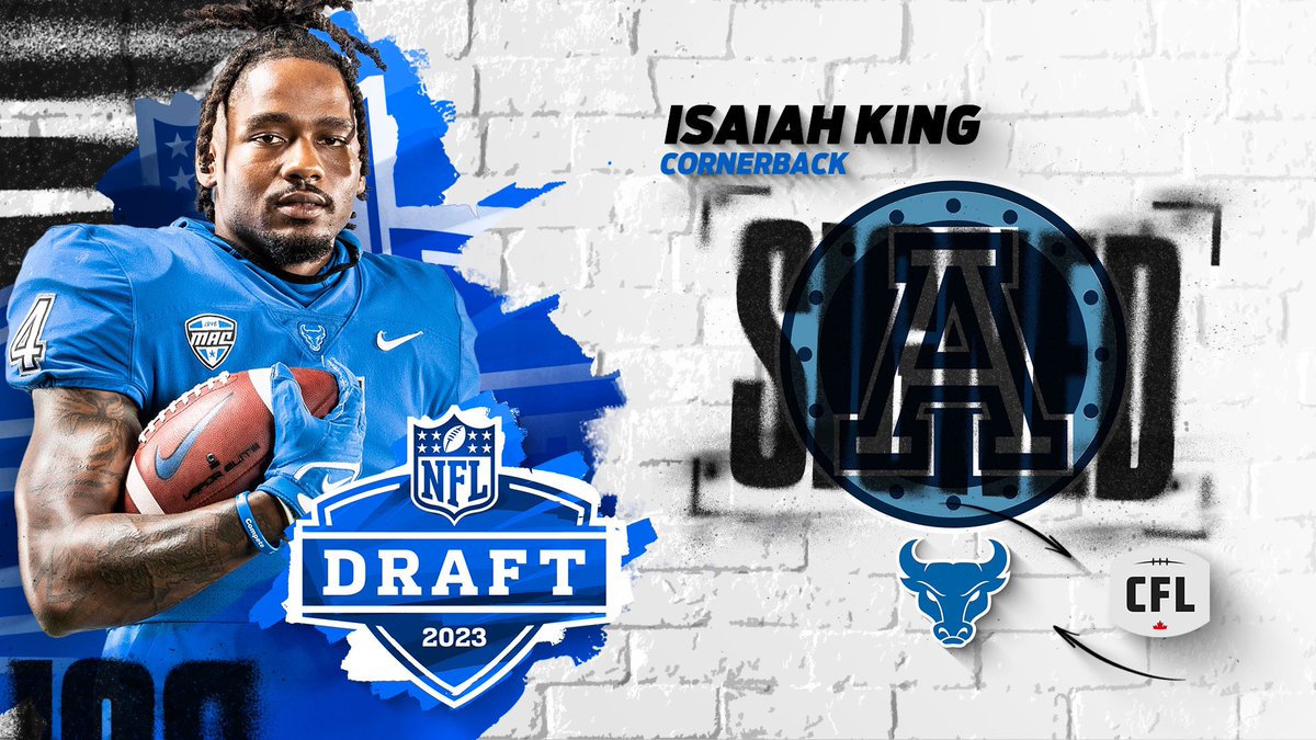 UB Football (@ubfootball) on Twitter photo Headed to the CFL! 🇨🇦
Congratulations on signing with the <a href="/TorontoArgos/">Toronto Argonauts</a> IK!
ForeverABull l <a href="/MakhiK4/">Isaiah King 4️⃣</a> Headed to the CFL! 🇨🇦
Congratulations on signing with the <a href="/TorontoArgos/">Toronto Argonauts</a> IK!
ForeverABull l <a href="/MakhiK4/">Isaiah King 4️⃣</a>