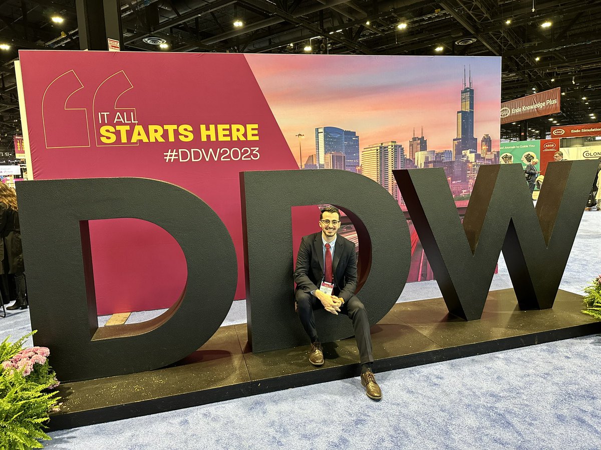 OmarShaam's tweet photo. Having so much fun at #DDW2023! So many amazing presentations, insightful discussions, and opportunities to connect with likeminded professionals! https://t.co/X1k1KXlXWh