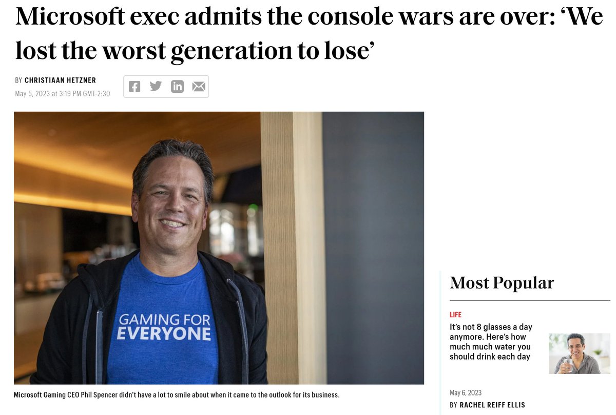 Video games are both my main hobby and career yet I have no idea what an xbox one, xbox one s, xbox one x, xbox series s or xbox series x is and I've never seen an exclusive game that I wanted to play.

The brand is a marketing disaster and creatively bankrupt.