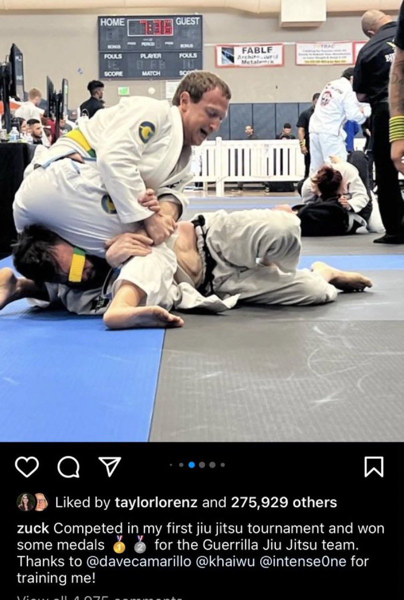 PaulSkallas's tweet photo. The rise of MMA has spawned schools across the country that allow you to really learn how to fight. In a real way that's tested in a cage. Not in a kung-fu 1980s martial arts culture way

White collar people train this all the time. Even billionaires like Zuck. 

But you're not seeing fist fights on the streets everywhere from these people. That's because there is a risk you may be arrested and charged. You will lose your job, your family and have a permanent felony record. 

Look at those viral fight videos
On Twitter. Those are done by the lower classes. The upper classes learn how to fight but never do.