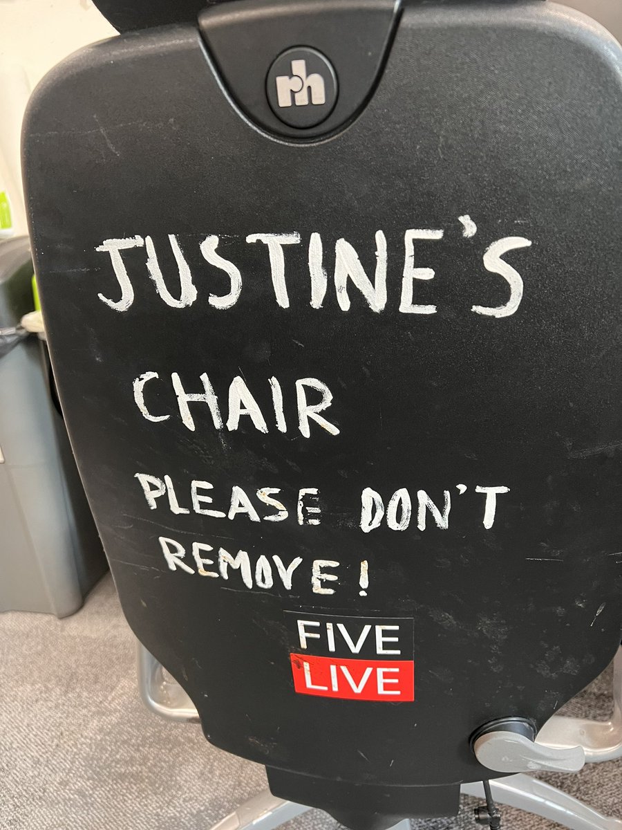 Just learning my way around Wogan House… bumped into the lovely <a href="/adam1uk/">Adam Porter</a> .. sadly no <a href="/justineclaire75/">Justine Greene</a> but I did see her chair… 🤣🤣