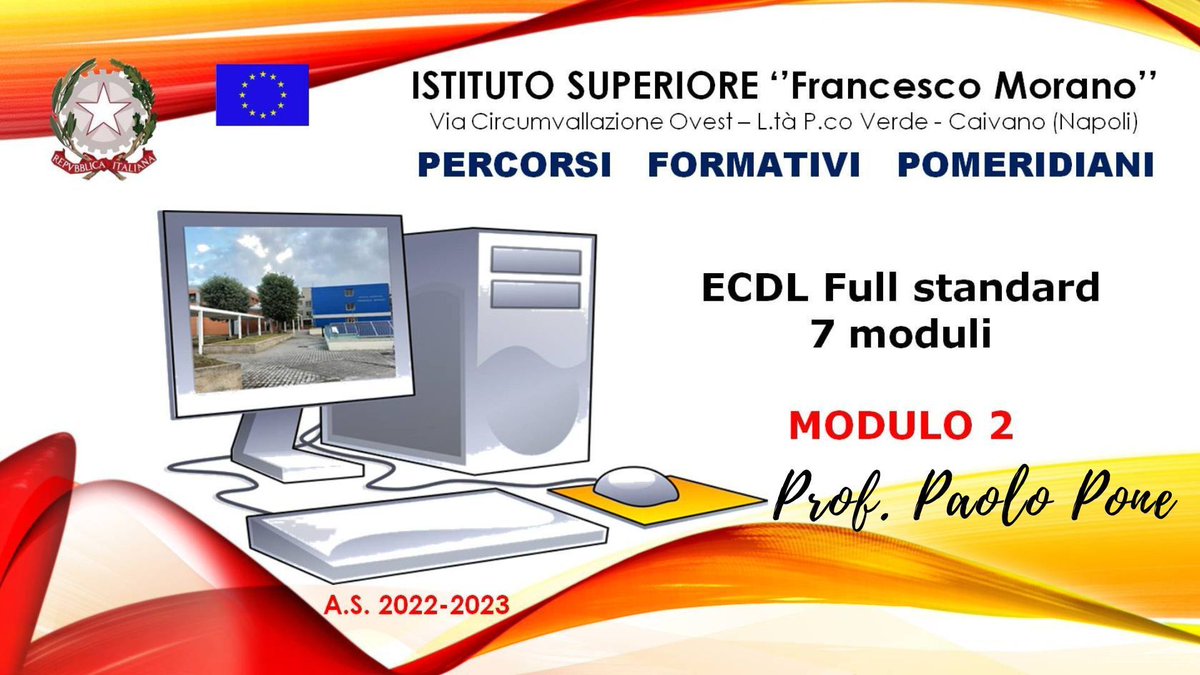 istitutomorano's tweet image. #ECDL per classi V percorso formativo pomeridiano
con il prof. Paolo Pone
ismorano.edu.it/circolare-n-12…

#IstitutoMorano #Caivano #Napoli 
#venerdi #5Maggio #ScuolaNoSTop
