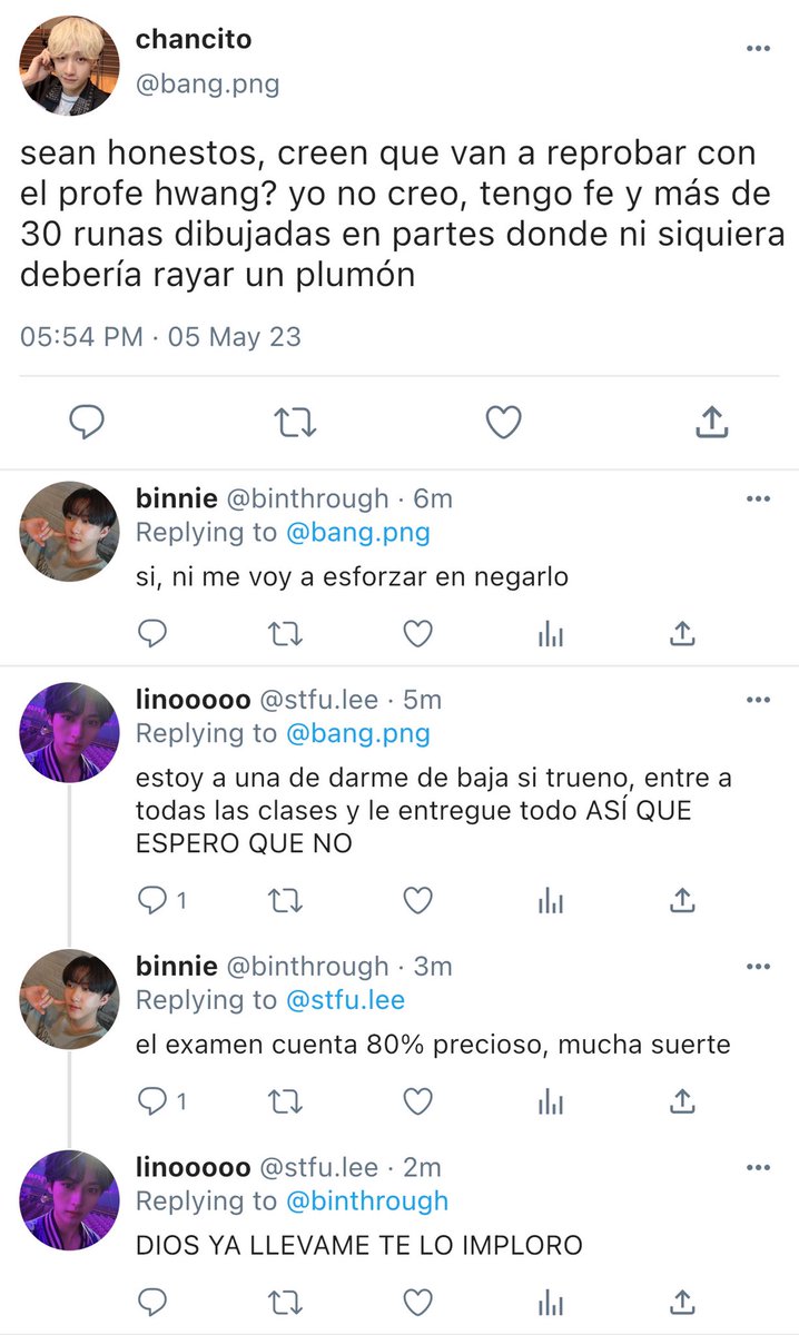 Y4NGROW's tweet photo. hyunlix nine tweet au – “history of art”

donde fel¡x quien rara vez entra a clases, paso la materia del profesor con fama de reprobar a grupos completos.

001’ https://t.co/ZgV1aNf5jO
