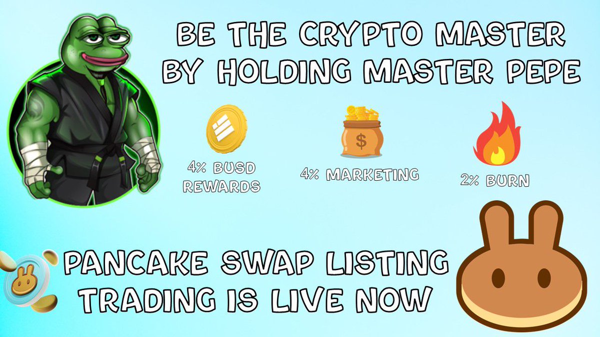 MasterPepeCoin's tweet image. Trading Is Now Live At Pancakeswap

Guys You Can Now Claim Your Tokens From Pinksale Link