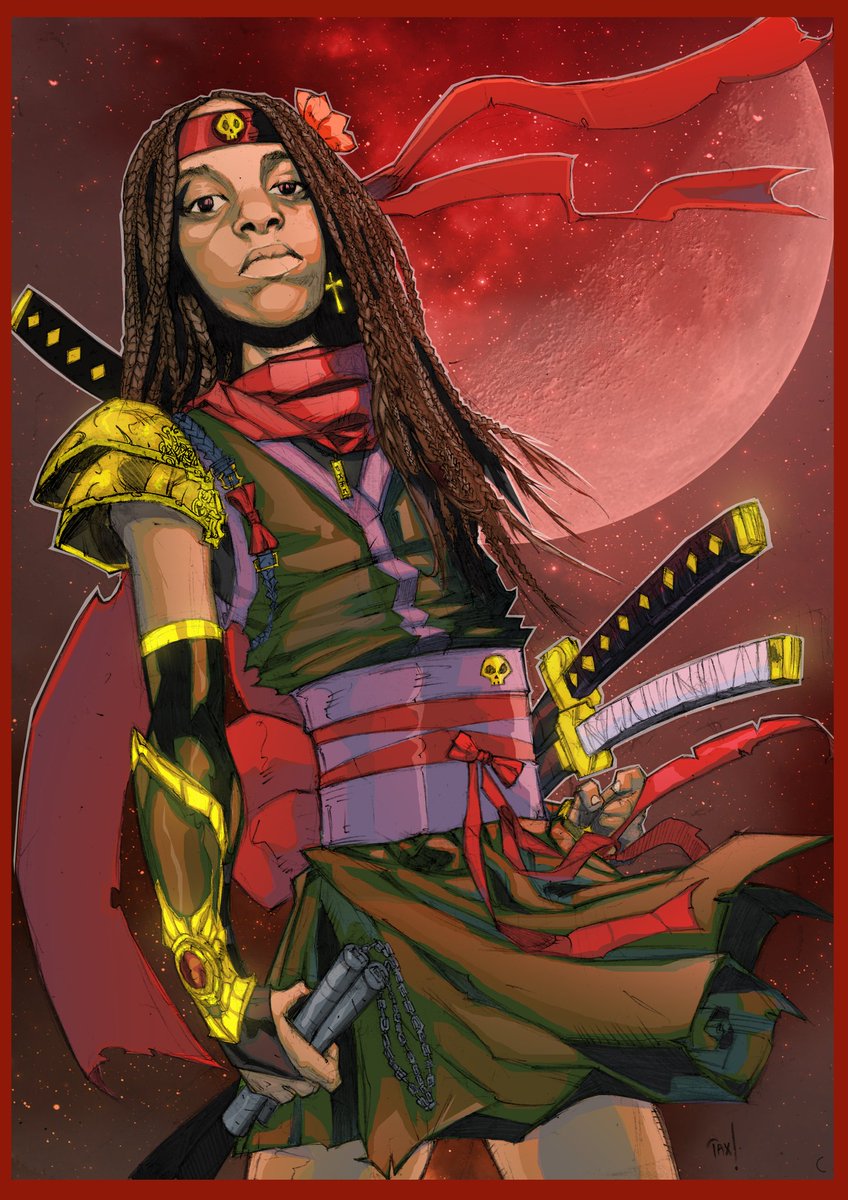 MwelxTax's tweet photo. Recent work I did  for a friend and client of her daughter for a birthday gift! This is part of a 4 piece commission. 

Really enjoyed this one. 

#art #oc #commissionsopen #ninja #pencilsketch #digitalcolors #photoshop https://t.co/bxCmiA4T65