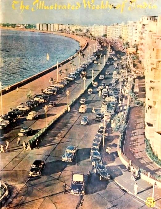 indianhistorypics on Twitter "1963 Car Parking at Marine Drive, Bombay"