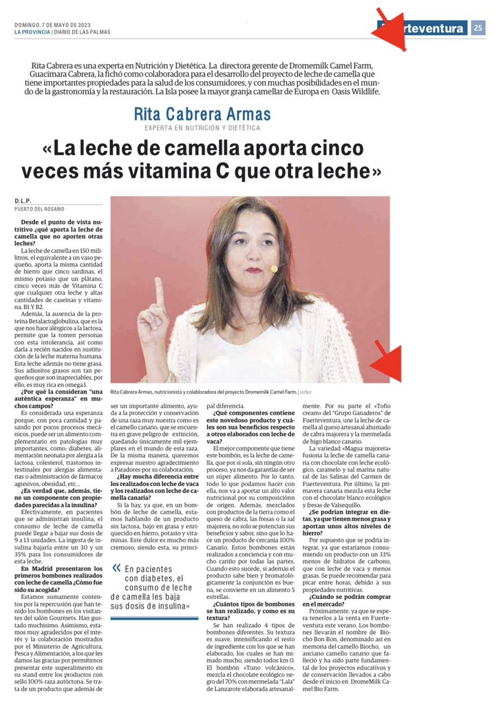 AlfonsoJLT's tweet image. La #leche de #camella aporta cinco veces más vitaminas que otra leche 🐫 vía @laprovincia_es