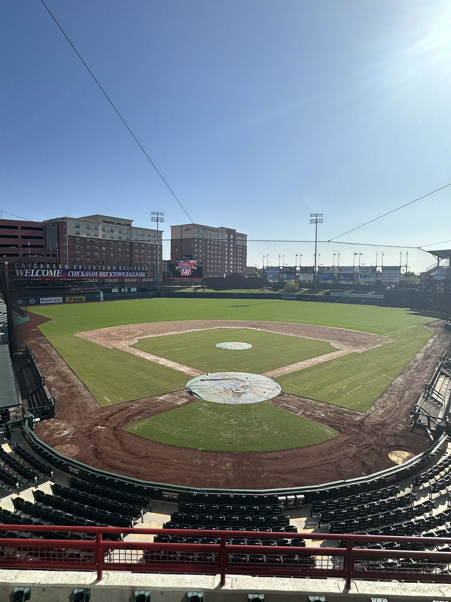 WinsteadMatrix's tweet photo. Installation of @WinsteadMatrix at Chickasaw Bricktown Ballpark. Thank you @W_Jeff_Jackson for the opportunity and support. @winsteadturf @Tahoma31Bermuda @okc_dodgers #ReadyToPlayTurf #naturalgrass #baseball https://t.co/j7aPiMYifK