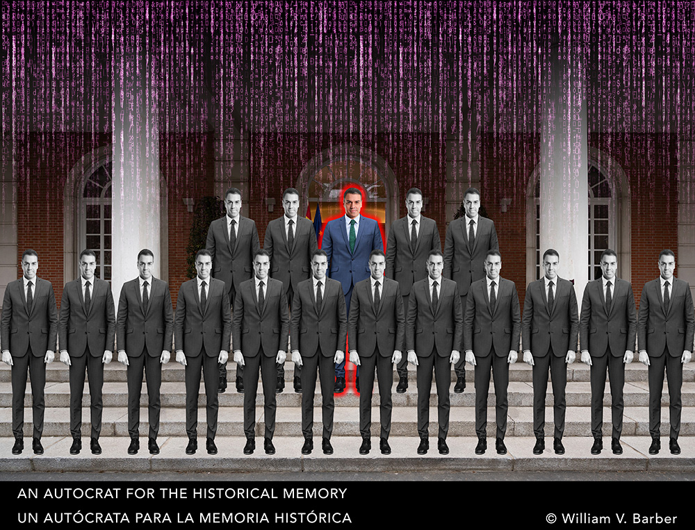 williamvbarber's tweet photo. An autocrat for the historical memory • Un autócrata para la memoria histórica
#PedroSanchez #MentirasComunistas #desigualdad #HambreYMiseria #Corrupcion #ignorance #populismo #PSOE #ruina #georgeOrwell #Orwell1984 #Autocrata #Dictadura #Matrix #comunistas #Clones #Ministros https://t.co/6fgIao820E