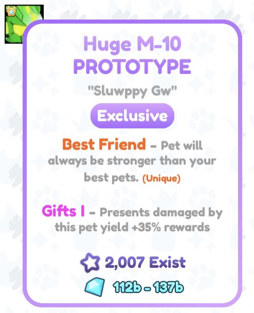 🌟Pet Simulator X Giveaway🌟 ~Huge M-10 Prototype~ Rules 1.follow 2.retweet 3.comment your Roblox username Ends in 3 days #Roblox #PetSimulatorX