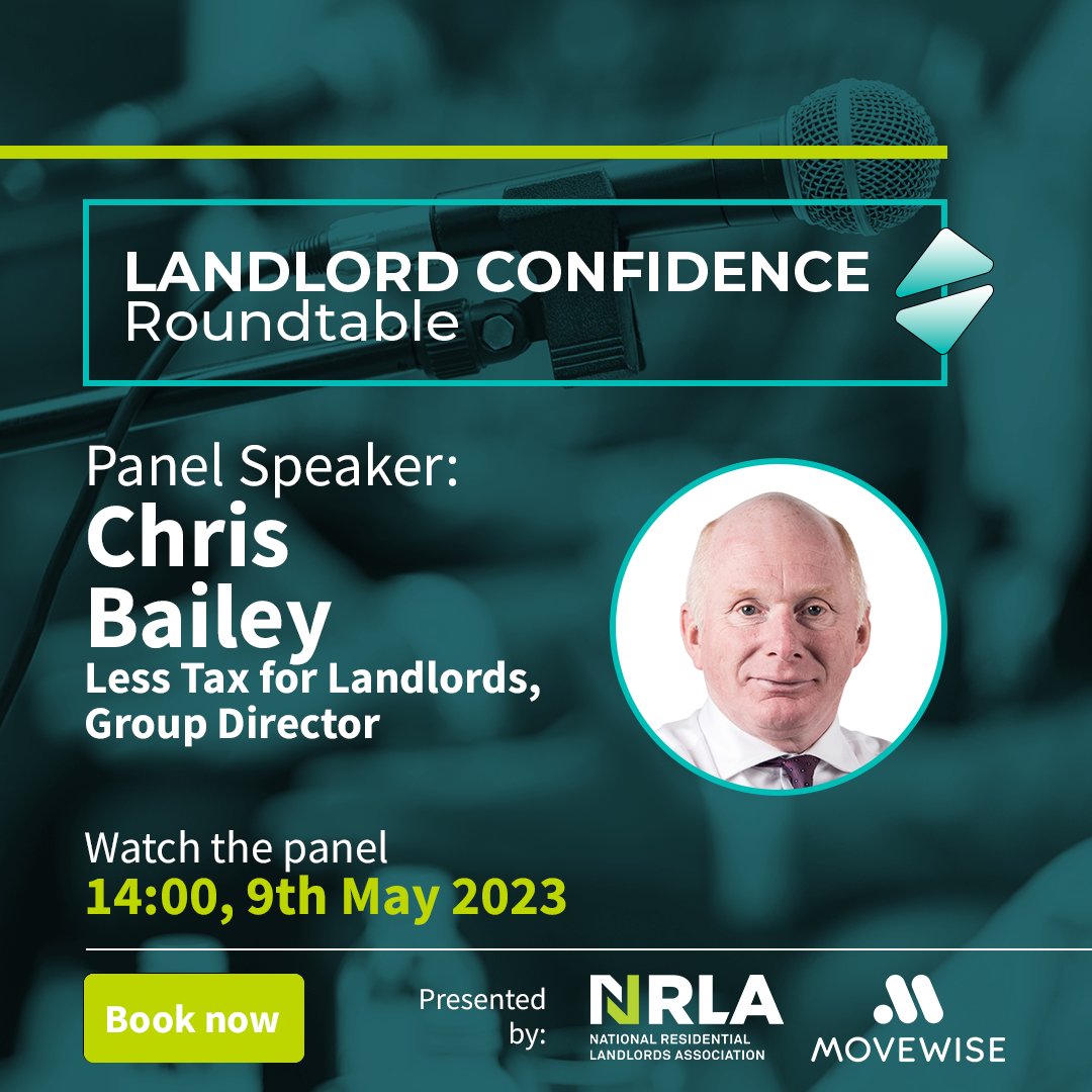 Less Tax 4 Landlords (@lesslandlordtax) on Twitter photo Group Director Chris Bailey will be participating in the <a href="/NRLAssociation/">NRLA - National Residential Landlords Association</a> and <a href="/MovewiseProp/">Movewise</a> roundtable on Tuesday 9th May.
Chris, along with the panel will discuss the rental market, landlord confidence and more.
Register to watch 👉ecs.page.link/d8Qia
#landlord Group Director Chris Bailey will be participating in the <a href="/NRLAssociation/">NRLA - National Residential Landlords Association</a> and <a href="/MovewiseProp/">Movewise</a> roundtable on Tuesday 9th May.
Chris, along with the panel will discuss the rental market, landlord confidence and more.
Register to watch 👉ecs.page.link/d8Qia
#landlord