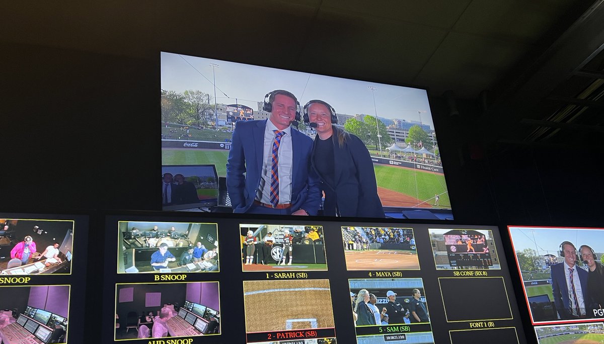 The @SEC Softball Standings are coming down to the final games of the regular season today… our crew is ready to go from Control Room A with first pitch between @MizzouSoftball and @RazorbackSB at 2pm CT! Be sure to tune in on @SECNetwork+ 💻 bit.ly/3pci13n