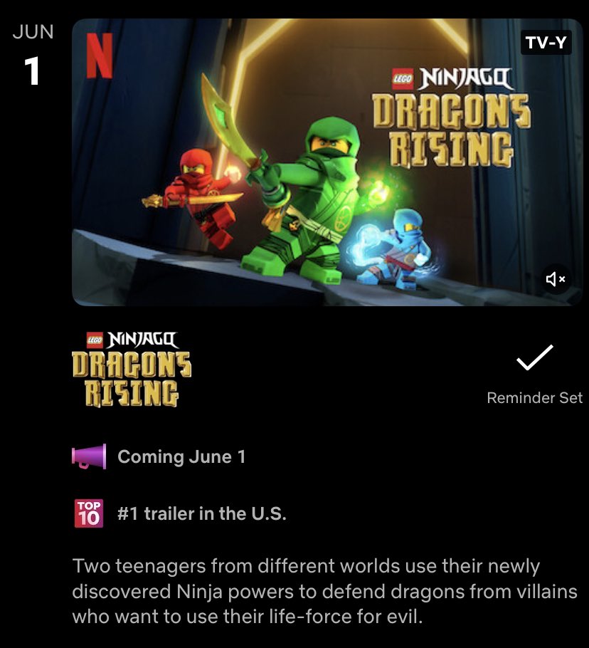 Trist 🏮 on Twitter "Ninjago Dragons Rising is the 1 Netflix trailer