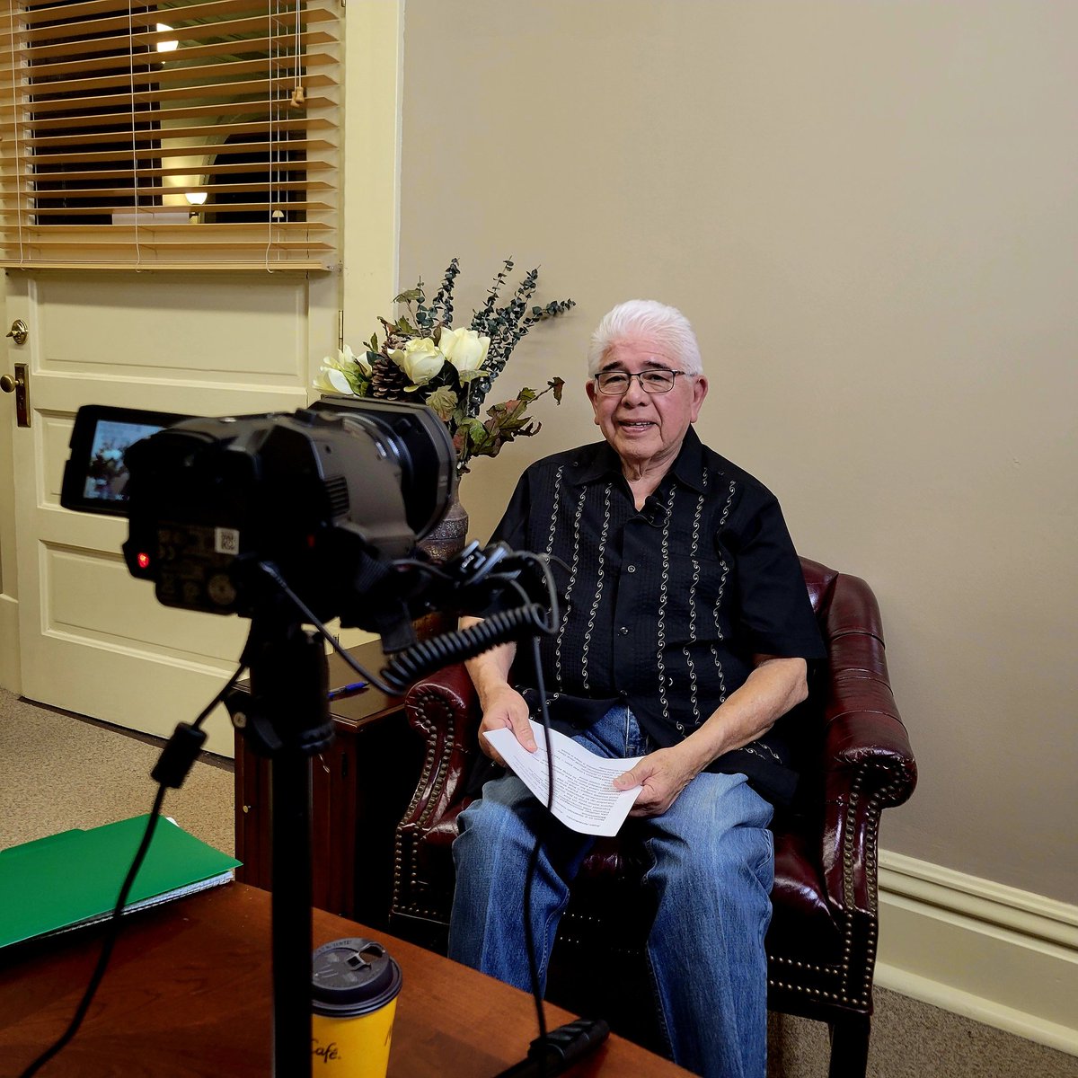 CapoJ007's tweet photo. Interviewed Frank Arrendondo today about his family history in Hays County. His granddad escaped the 1910 Mex Revolution and became a successful businessman. Frank's dad served in WWII and ran the family business. A future interview will capture Frank's life.
#ExtraShotOfHistory https://t.co/VfVn7GNRe4