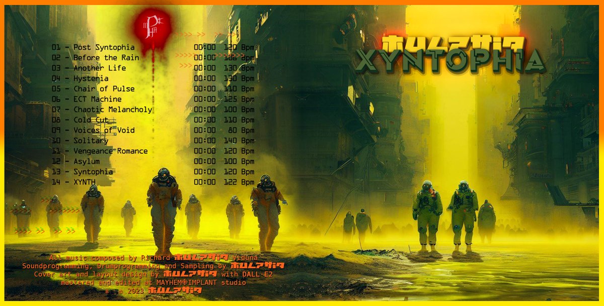 mulpHia's tweet photo. Work in progress on fourth and final installment in neo-cyber-synthwave saga. After NEUROSYNC, NEON-SYNC &amp; TRINITY there's coming XYNTOPHIA.

#mulpHia #cyber #synthwave #AIart #bingAI #darksynth #bandcamp #neurosync #neonsync #trinity https://t.co/MOXQLFT3ce