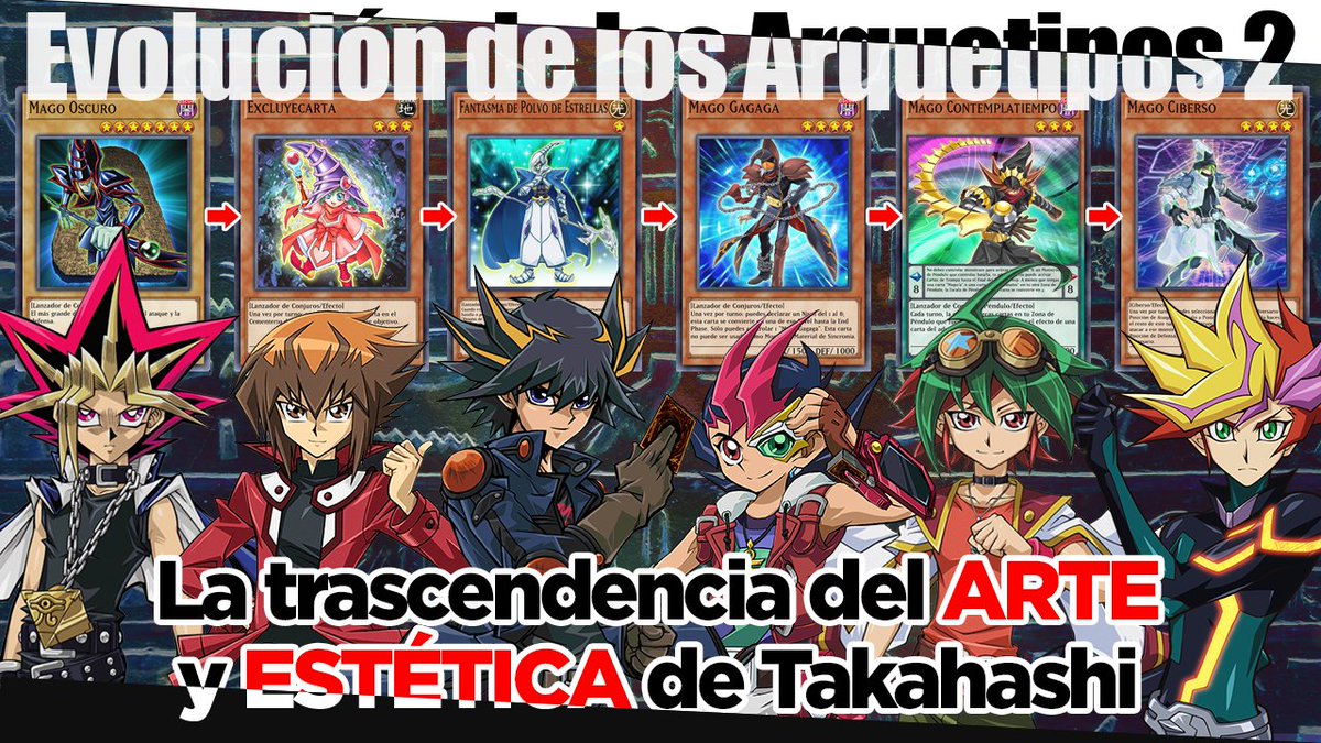 TenshiRewriter's tweet photo. ¡Nuevo vídeo en el canal! Continuando el análisis de la evolución de los arquetipos de #yugioh , hacemos una breve parada en la importancia del #arte para estos conjuntos de cartas y cómo la estética de Takahashi sigue jugando un papel importante. #TCG https://t.co/OoTP4YyODw https://t.co/1zChw24lrl