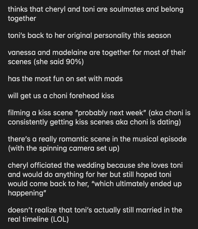 lovemesometopaz's tweet photo. vanessa really came through with the insider info at comic con🥹 this is what i’ve gathered are the highlights of what she said https://t.co/AhUSOdhj0L