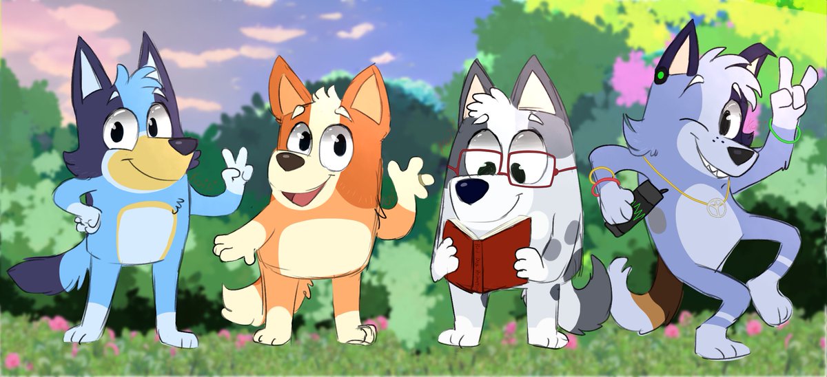 Ford on Twitter "RT its_koili Bluey, Bingo, Muffin and Socks