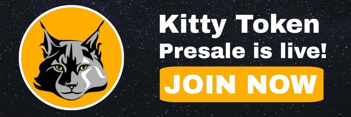 kittytokenreal's tweet photo. @WH4LE5 Join Kitty Token presale 🐈

https://t.co/ctjaV17Azr https://t.co/SwcoZ6P4DH