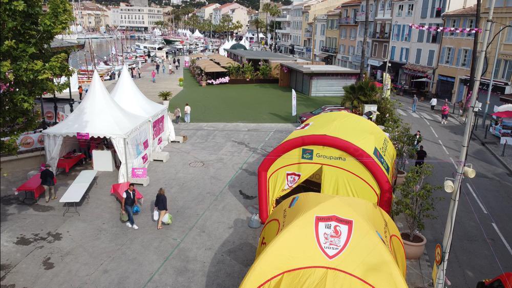 udspvar's tweet photo. #dps | @udspvar au cœur du dispositif pour @justrosefestival. Nos secouristes sont présents en ce deuxième jour pour assurer la sécurité de pas moins 25000 visiteurs. Notre travail : la sécurité. https://t.co/g4cvYlqyME