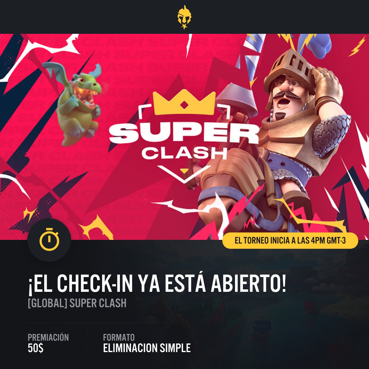 ¡Players! Atentos que el check-in ya empezó 

🔗egl.tv/tournament/7869