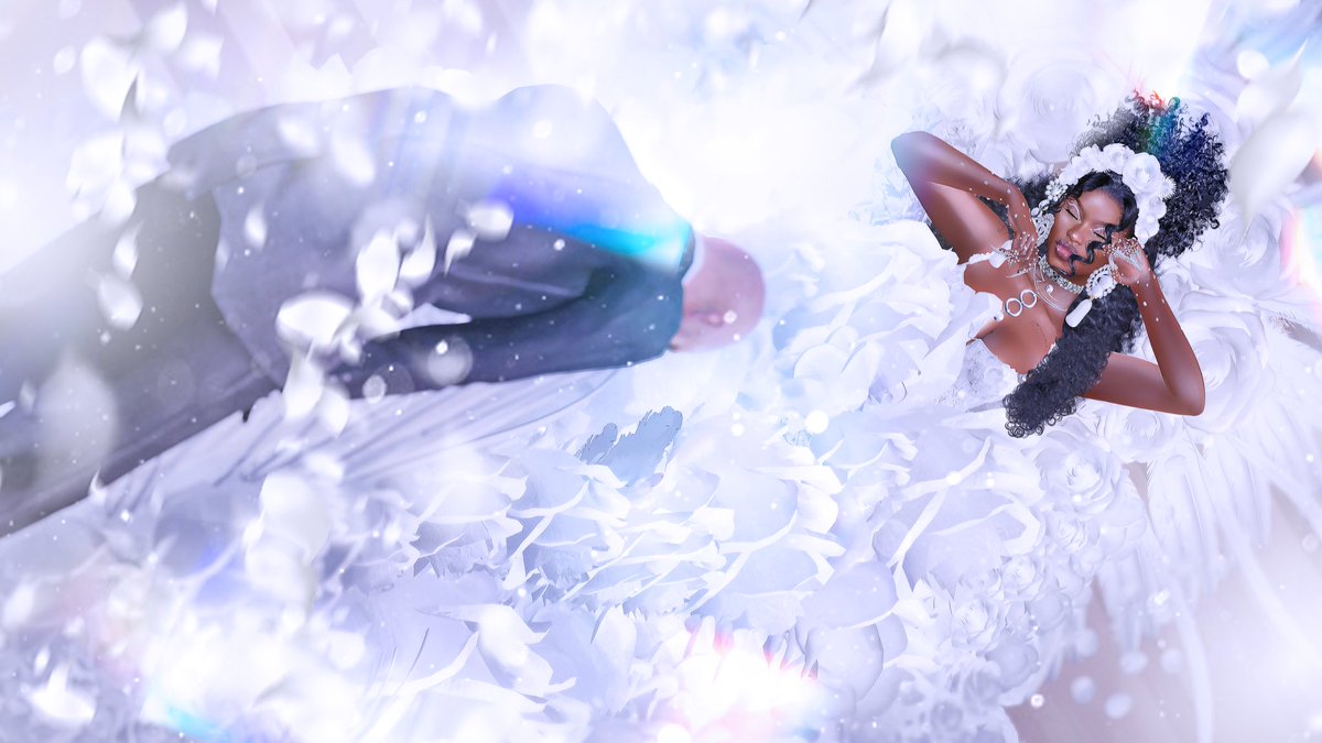 enneiver's tweet photo. My First Met.
#idoKARL 
Inspiration: @rihanna 
Captured by the ever talented Mchwai Ifetayo
#herecomesthebride #slmetgala @SecondLife 
Full credits on IG: enneiver 🤍 https://t.co/hC8lRvZTHV