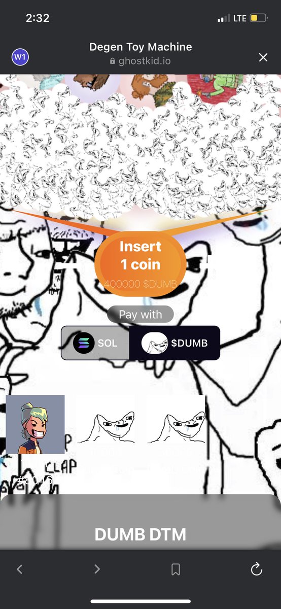 4chains__'s tweet image. Just won a @THELILYNFT on $dumb toy machine!!