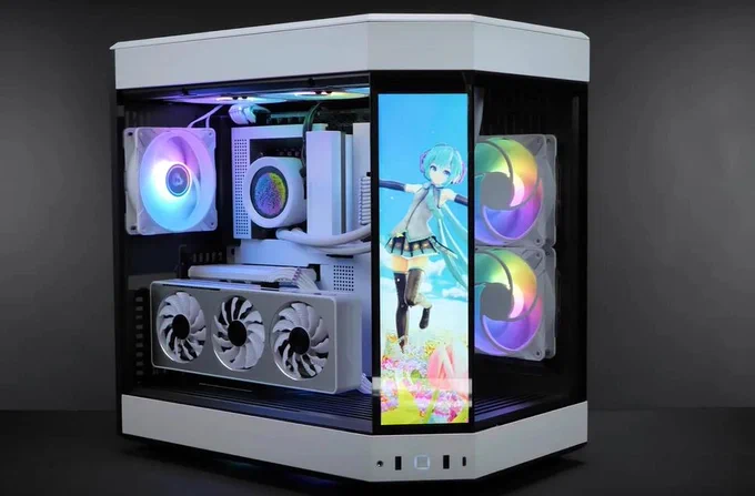 最近PC構成考える機会があって色々みてたんですが実用性重視の無骨なのしか使ってこなかった身としてもこういう趣味全開なPCケースにちょっと憧れるなぁ ディスプレイに配信予定表とかyoutubeb垂れ流しとかしてみたい