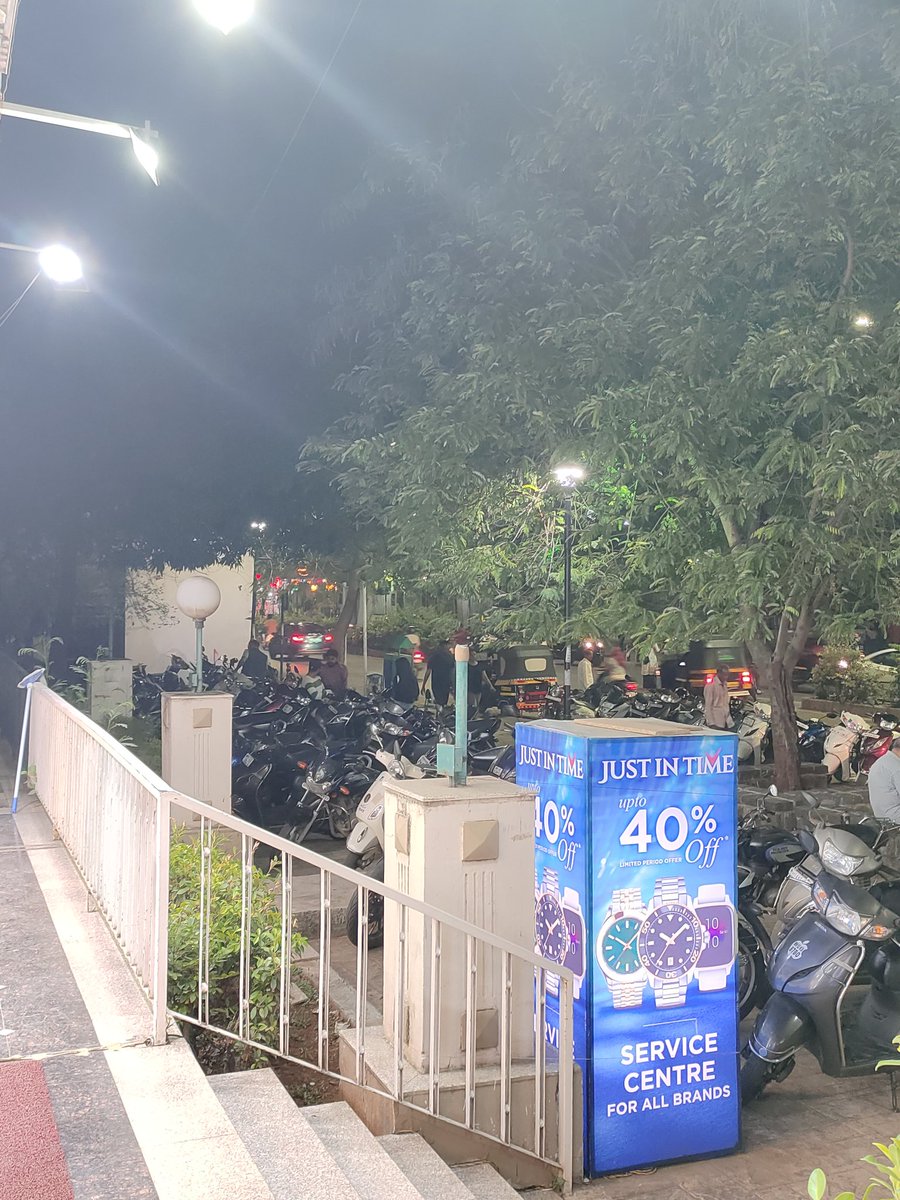 AdithAkn's tweet photo. @PuneCityTraffic location near just In Time,Westend Mall Aundh. Road walking pavements are being used for parking places. Please take necessary actions. Thanks. https://t.co/EBMQJqqTsX