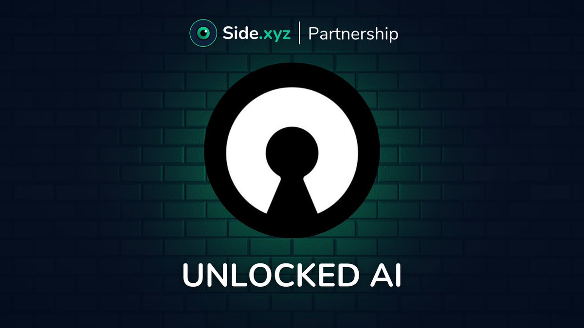Unlocked AI 🤝 Side.xyz

We’re thrilled to announce this new collaboration between our two projects.

<a href="/UnlockedAi/">UNLOCKED AI</a> will soon use Side’s Web3 Page Builder to create its Project Page.