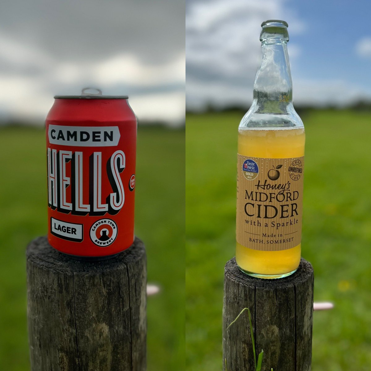 Gone camping with a couple of my favourites 👌🏻 @CamdenBrewery @HoneysCider