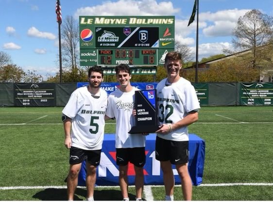 Griffin and the other 2 Captains accepting the NE10 Trophy yesterday. 16-0 so far!
Next stop NCAA. Play for May!!!! Go Phins #nond1cards #letshunt18 , ⁦<a href="/CalvertHallLax/">CalvertHall Lacrosse</a>⁩