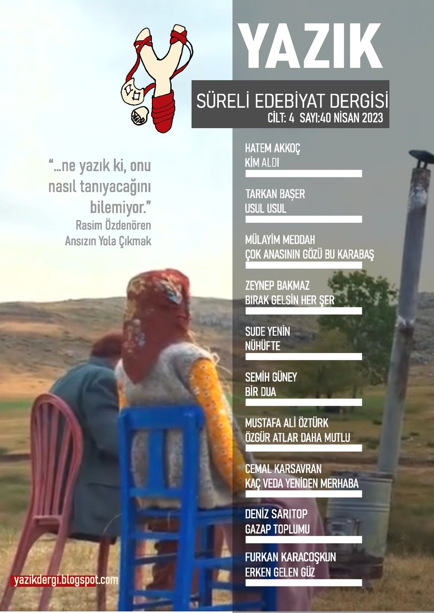 “…ne yazık ki, onu nasıl tanıyacağını bilemiyor.” Rasim Özdenören - Ansızın Yola Çıkmak
yazikdergi.blogspot.com/2023/05/yazik-…