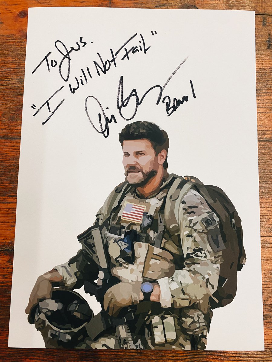 chaotic_dean's tweet photo. Then just as I walked out, I realized that not only had he wrote the quote, but he also put “Bravo 1” underneath his signature, and I felt like breaking apart. https://t.co/feXhy9ecrY