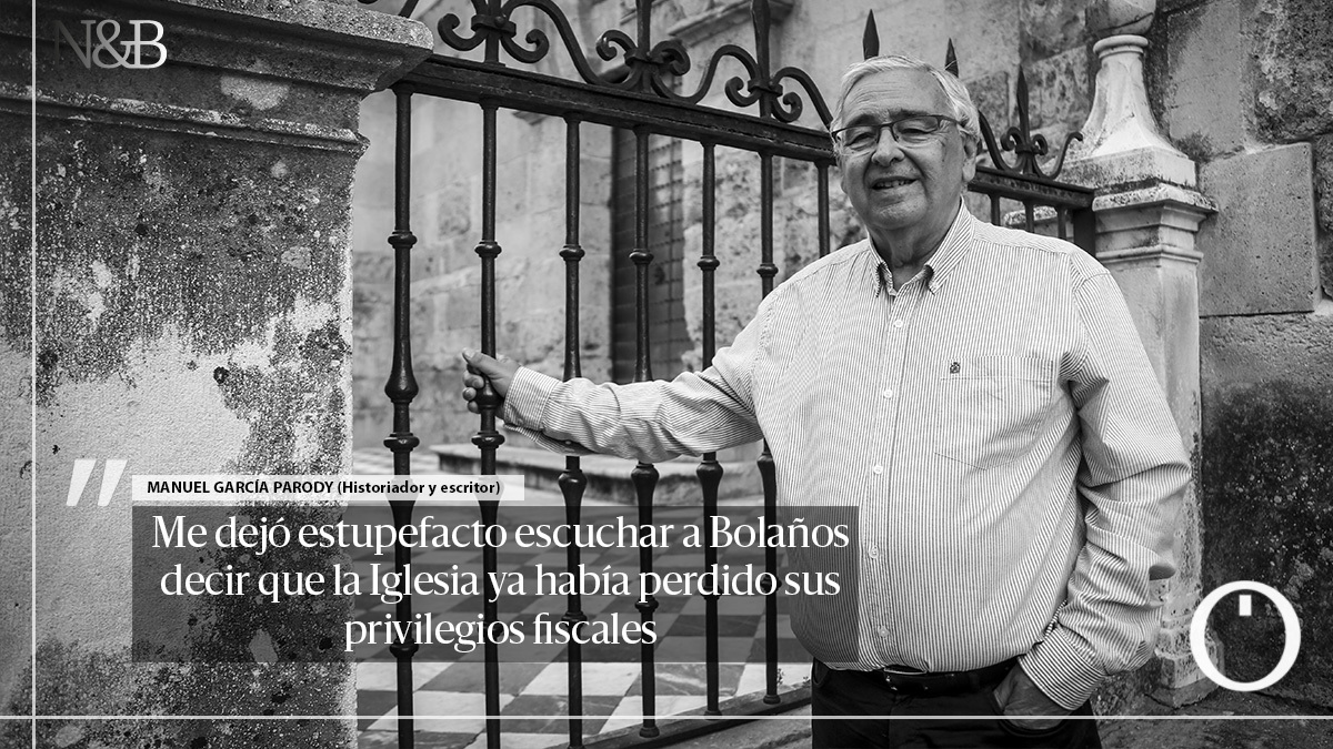 ENTREVISTA N&amp;B 
Manuel García-Parody, historiador y escritor: "Me dejó estupefacto escuchar a Bolaños decir que la Iglesia ya había perdido sus privilegios fiscales" cordopolis.eldiario.es/n-b/garcia-par…