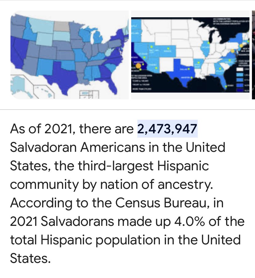 ALERT 🚨 2.473M Salvadorans 🇸🇻 living in 🇺🇸

🌋  Move to El Salvador ASAP 🧢 

- No fentanyl crisis
- NO SHOOTINGS 
- No lootings 
- Lowest crime rate in Americas 
- #BTC  legal tender 
- Great coffee 
- Great weather 
- Great beaches
- 3 pupusas for $1
- 🚀 GDP