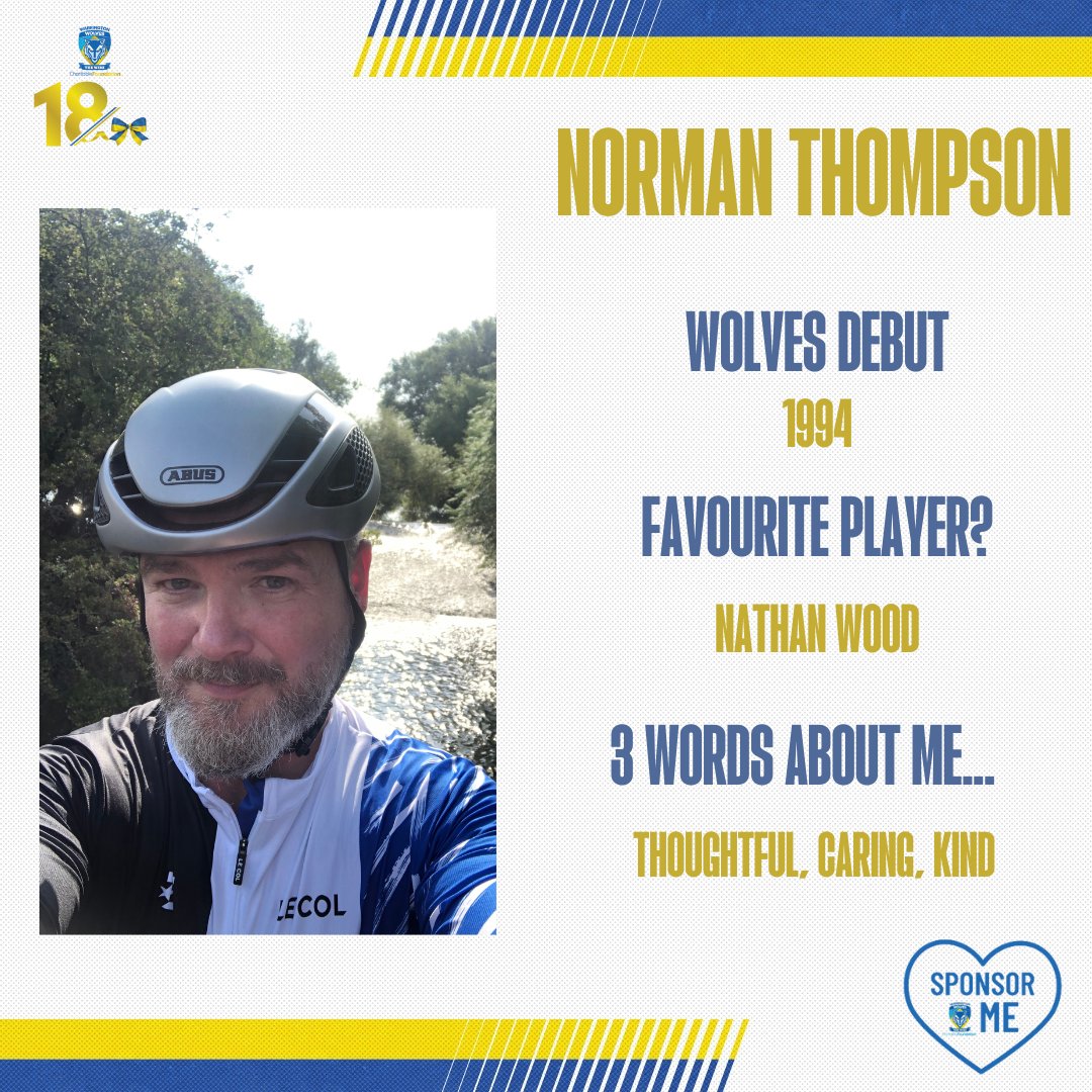 WWRLFoundation's tweet photo. Norman Thompson has accepted the 300 mile #magicweekend bike ride challenge for us and if you're in a position to sponsor Norman, click:
https://t.co/V6M4inVCOZ
#magic23
#300magic
#WireDNA https://t.co/QkM6EkbkW4