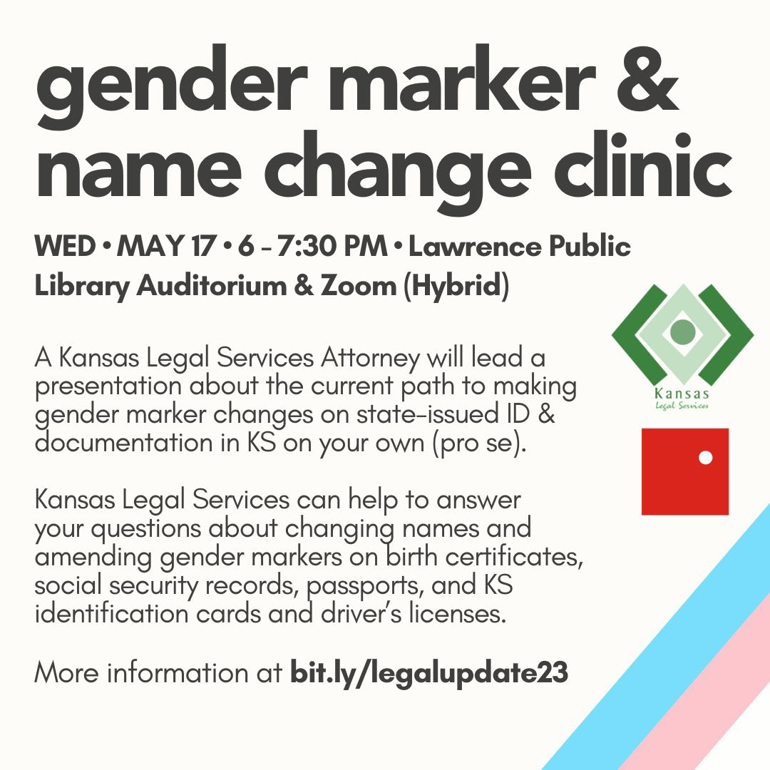 LAWRENCE: We're hosting a hybrid (in person and virtual) clinic at the Lawrence Public Library on May 17th at 6pm. There will be lawyers, notaries, and all the paperwork and supplies you need to complete an application.