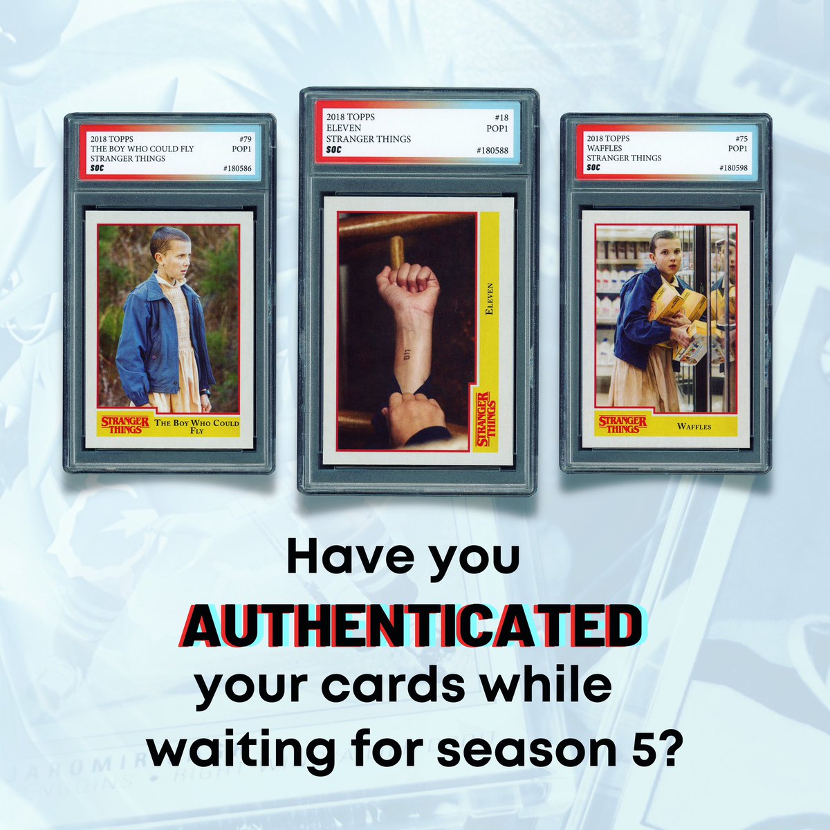 special1cards's tweet photo. Who's looking forward to the new season? 😍
Have you prepared your cards yet? 🙌

#specialonecards #gradingcards #tradingcards #strangerthings #strangerthingscards #strangerthingsfans #strangerthingscommunity #seriescards https://t.co/bb8aaxpePt