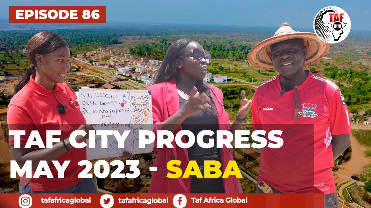 tafafricaglobal's tweet photo. Tonight we are back at #tafcity on #tafhub with the latest #updates #releases #sabaestate #paymentplans all in TAF City. Tonight at 8:30 PM GMT, watch live on GRTS, ParadiseTV, Eye Africa, @TafNjie YouTube channel.
https://t.co/8MUQaYl7QL https://t.co/V5ftOSVTLY