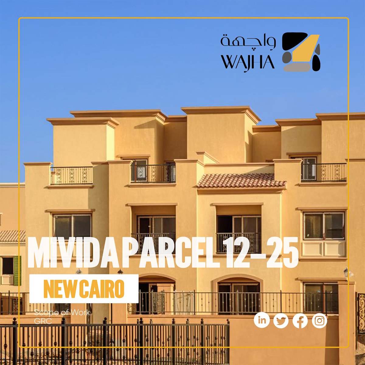 wajhaeg's tweet photo. Enhancing the Aesthetics of Mivida Parcel 12-25: WAJHA's GRC Facade Solutions Deliver Durability and Style
Read more : https://t.co/eUMvMmsQYB
#WAJHA #projects #Facade_solutions #Facade_system #Egypt https://t.co/4pSfxucj3n