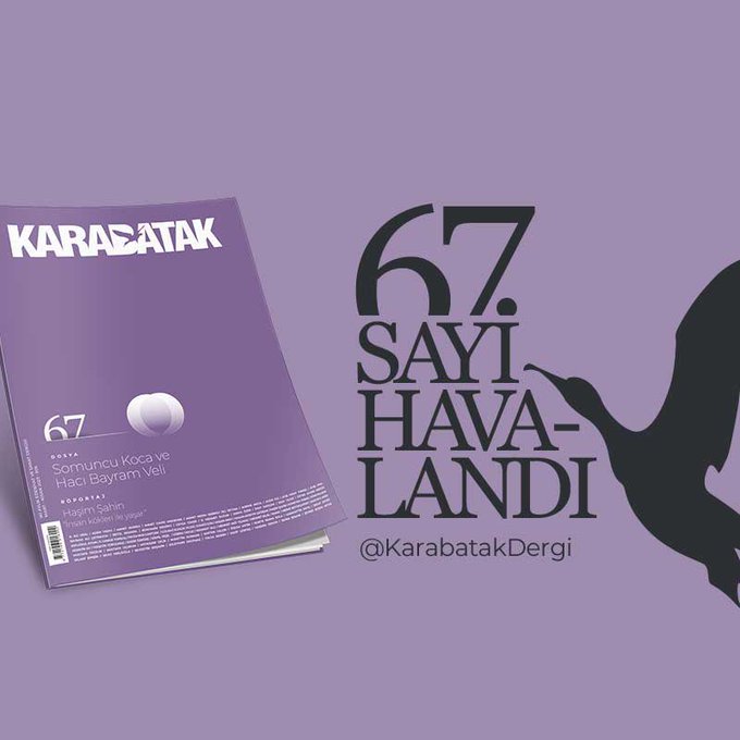 turdebdergi's tweet photo. Karabatak Dergisi 67.Sayısı
SOMUNCU KOCA
VE
HACI BAYRAM VELİ
Dosyası İle  Havalandı!
"@KarabatakDergi
Hayırlı Olsun!
#TÜRDEB
@aliural_ural
#karabatakdergisi
#aliural
#şuleyayınları
#SomuncuKoca
#HacıBayramVeli
#dergi
#Somuncu
#kahve #edebiyat #şiir #öykü https://t.co/8qBNHSsMni